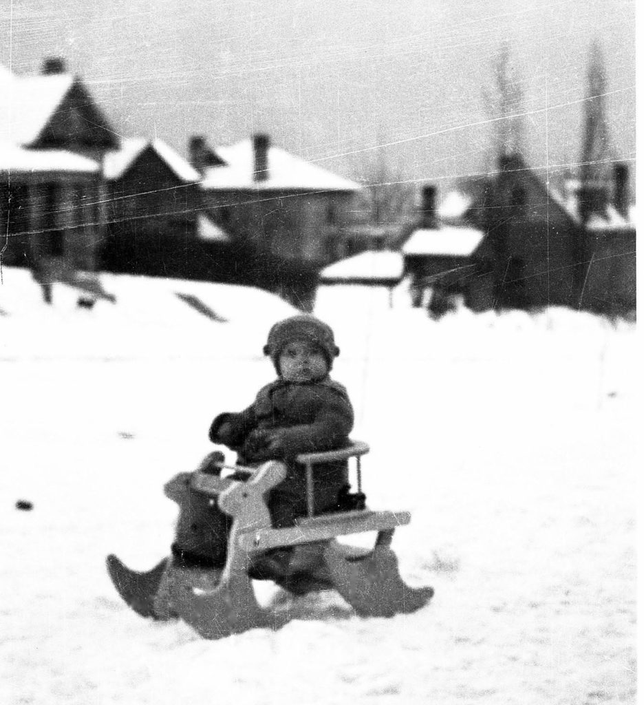 CRW on sled