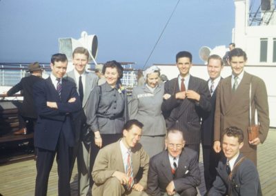 CRW GWW FCW On Queen Mary 1950