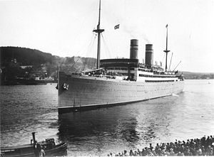the old Stavangerfjord Oceanliner